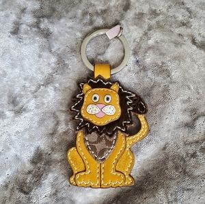 Coach Lion Keychain